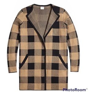 J.Crew Buffalo Plaid Cardigan